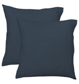 Matt & Rose Housse de couette Bleu Paon - 260 x 240 + (2x) 65 x 65 - Mousseline de Coton