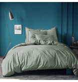 Matt & Rose Housse de couette Vert mousse - 240 x 220 + 2x 65 x 65 cm - Coton lavé