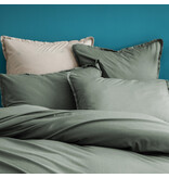 Matt & Rose Housse de couette Vert mousse - 240 x 220 + 2x 65 x 65 cm - Coton lavé
