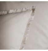 Matt & Rose Dekbedovertrek Beige - 260 x 240 + 2x 65 x 65 cm - Gewassen Katoen