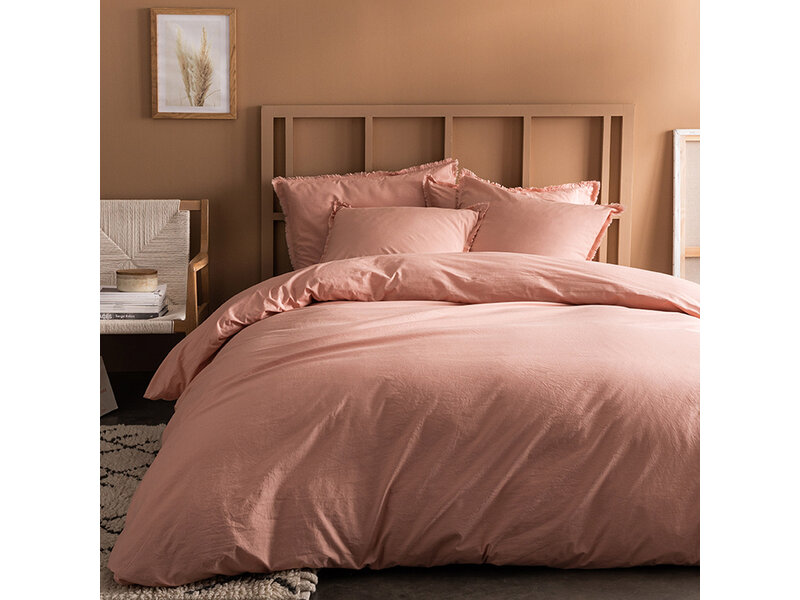 Matt & Rose Bettbezug Nude - 260 x 240 + 2x 65 x 65 cm - Gewaschene Baumwolle