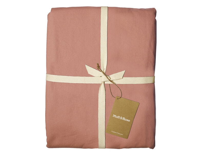 Matt & Rose Bettbezug Nude - 260 x 240 + 2x 65 x 65 cm - Gewaschene Baumwolle
