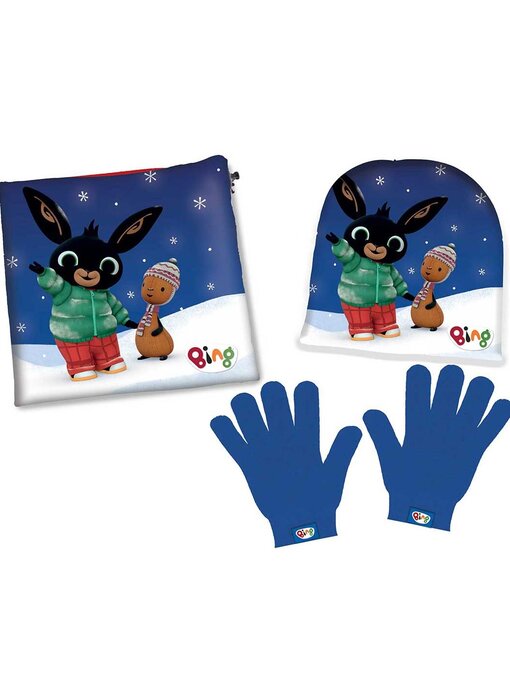 Bing Bunny Ensemble bonnet, écharpe et gants - Polaire