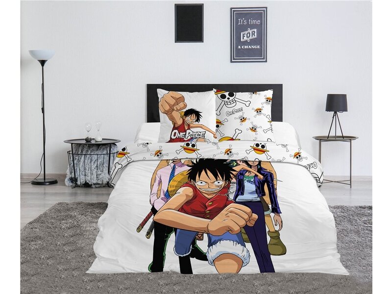 One Piece Dekbedovertrek Pirate Crew -240 x 220 cm - Polykatoen