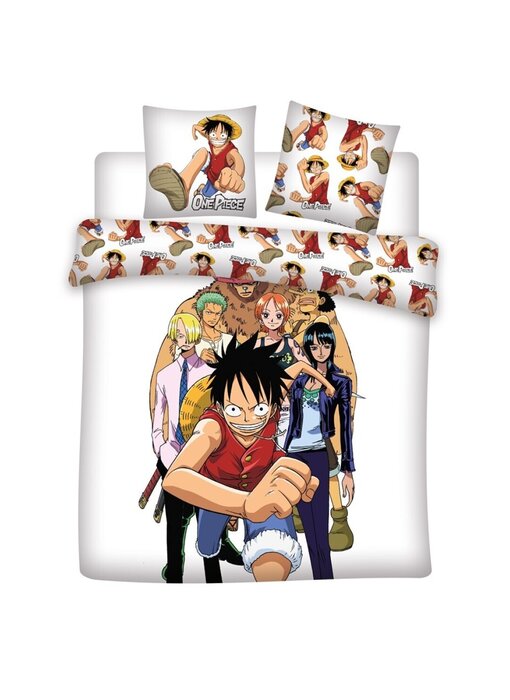 One Piece Bettbezug Pirate Crew 240 x 220 + 65 x 65 cm Polycotton
