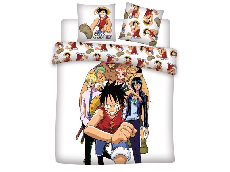 One Piece Dekbedovertrek Pirate Crew -240 x 220 cm - Polykatoen