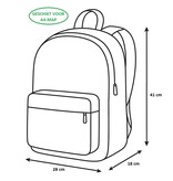 PASO Rucksack Dackel - 41 x 28 x 18 cm - Polyester