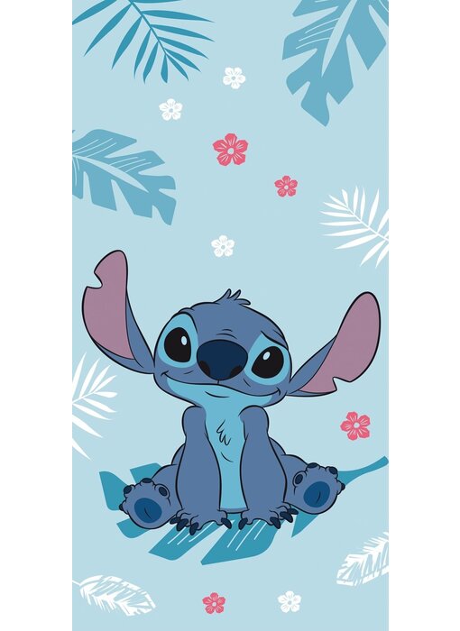 Disney Lilo & Stitch Serviette de plage Bleu 70 x 140 Coton