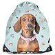 Sac de sport Sac de bain Teckel 45 x 34 cm Polyester