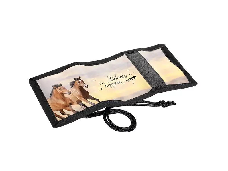 PASO Portemonnee Paarden - 12 x 8.5 cm - Polyester
