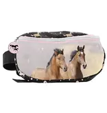 PASO Heuptasje Paarden - 24 x 13 x 9 cm - Polyester