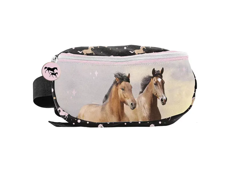 PASO Heuptasje Paarden - 24 x 13 x 9 cm - Polyester