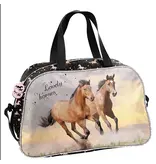 PASO Umhängetasche Pferde - 40 x 25 x 15 cm - Polyester