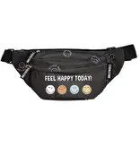 Smiley Heuptasje Feel Happy - 27 x 11 x 7 cm - Polyester
