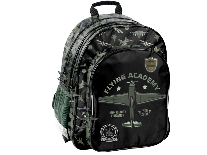 PASO Rugzak Vliegtuig - 38 x 29 x 16 cm - Polyester