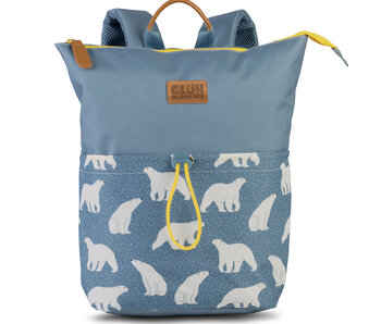 Glüh Würmchen Rucksack Eisbär 33 x 32 x 11 cm Polyester