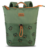 Glühwürmchen Peuterrugzak Tiger - 33 x 32 x 11 cm - Groen - Polyester