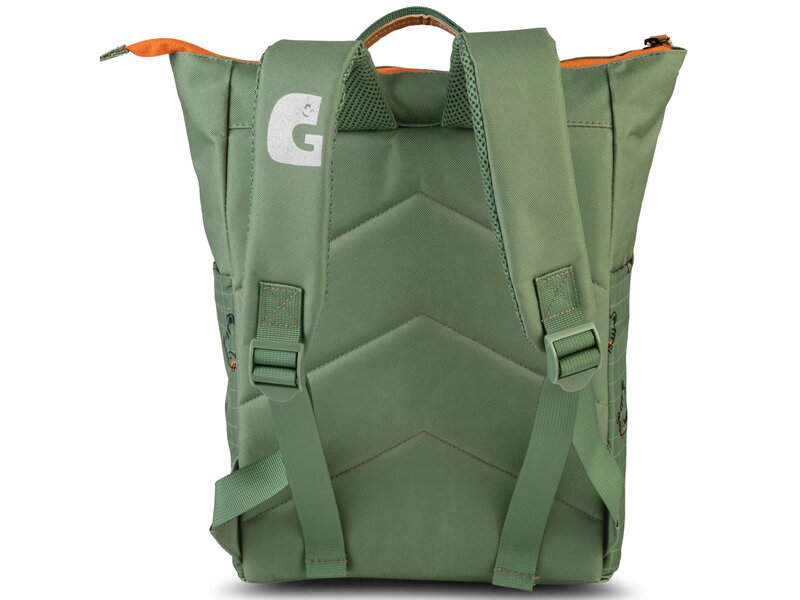 Glühwürmchen Peuterrugzak Tiger - 33 x 32 x 11 cm - Groen - Polyester