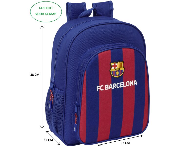 FC Barcelona Sac à dos à rayures - 38 x 32 x 12 cm - Polyester