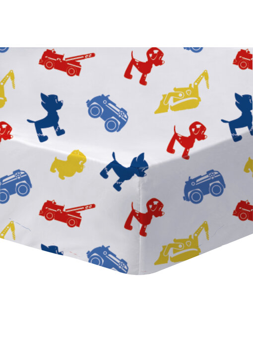 PAW Patrol Spannbettlaken Patboy 90 x 190 / 200 cm Baumwolle