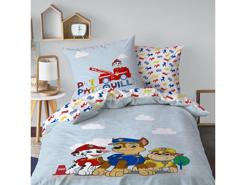 PAW Patrol Dekbedovertrek Patboy - 140 x 200 + 63 x 63 cm - Katoen