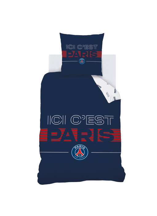 Paris Saint Germain Duvet cover Devise 140 x 200 + 63 x 63 cm Cotton