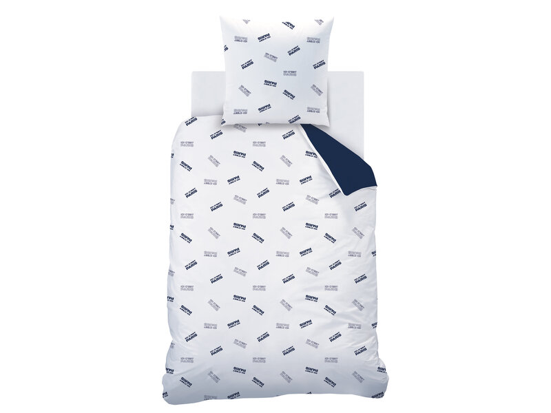 Paris Saint Germain Duvet cover Devise - 140 x 200 + 63 x 63 cm - Cotton