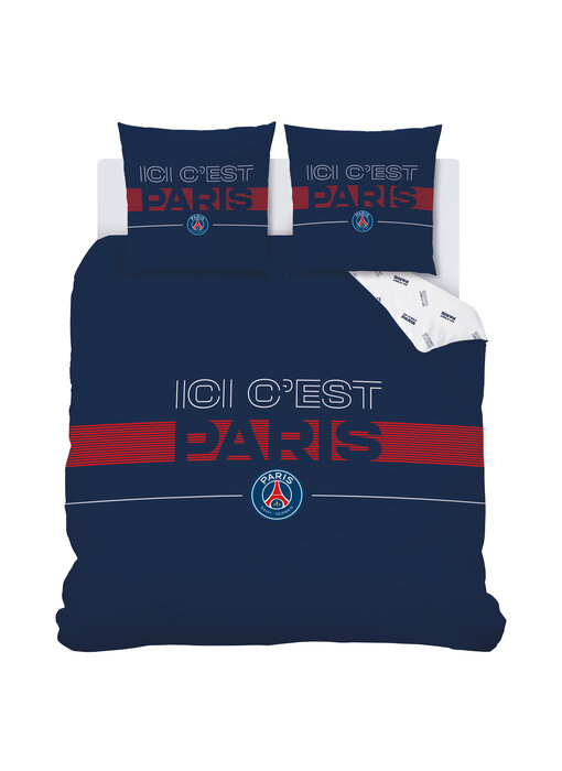 Paris Saint Germain Bettbezug Devise 240 x 220 + 2 x 63 x 63 cm Baumwolle
