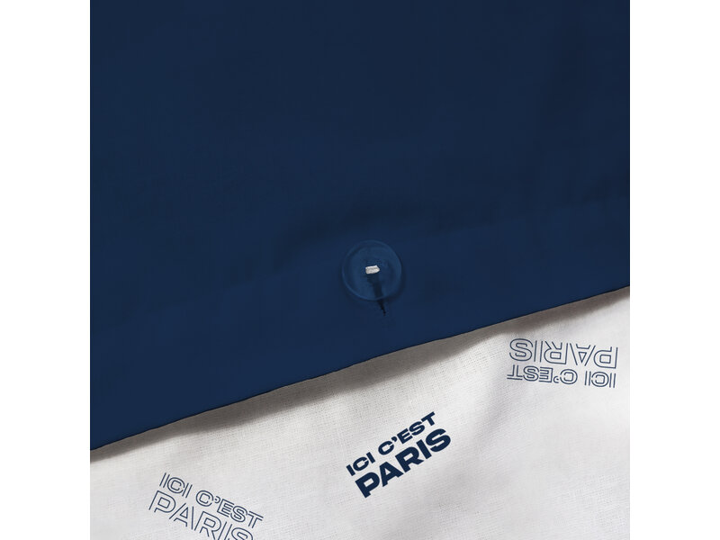Paris Saint Germain Housse de couette Devise - 240 x 220 + 2 x 63 x 63 cm - Coton