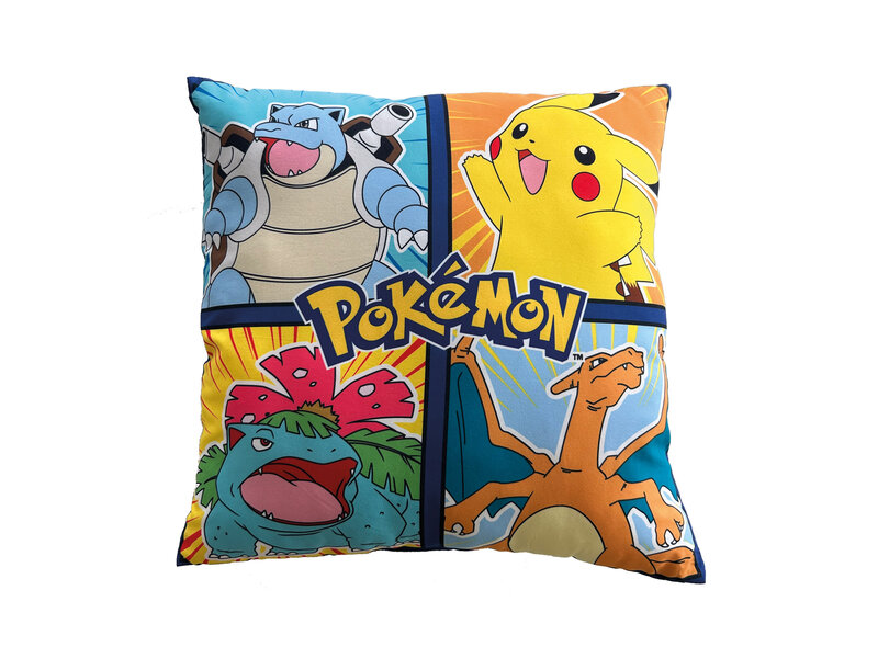Pokémon Decorative cushion Friends - 40 x 40 cm - Double-sided - Polyester
