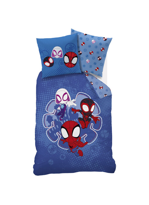 Spider-Man Housse de couette Spidey Little 140 x 200 + 63 x 63 cm Coton