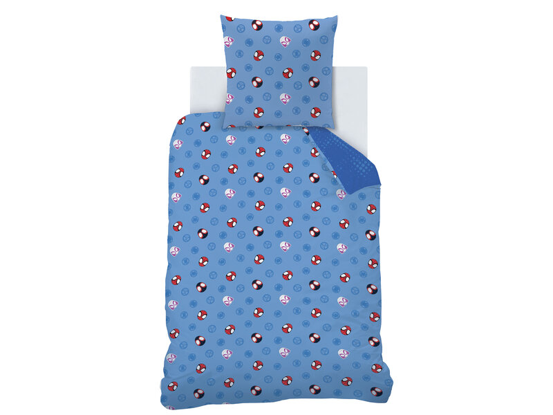 Spider-Man Housse de couette Spidey Little - 140 x 200 + 63 x 63 cm - Coton