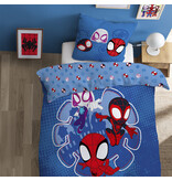 Spider-Man Housse de couette Spidey Little - 140 x 200 + 63 x 63 cm - Coton