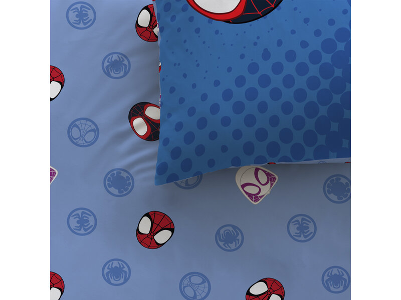SpiderMan Housse de couette Spidey Little - 140 x 200 + 63 x 63 cm - Coton