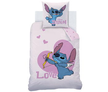 Disney Lilo & Stitch Duvet cover Cupidon 140 x 200 + 63 x 63 cm Cotton
