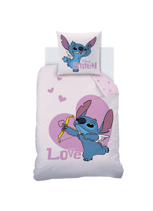 Disney Lilo & Stitch Duvet cover Cupidon 140 x 200 + 63 x 63 cm Cotton