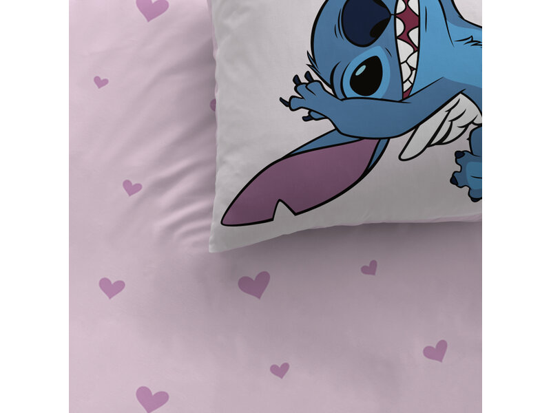 Disney Lilo & Stitch Duvet cover Cupidon - 140 x 200 + 63 x 63 cm - Cotton