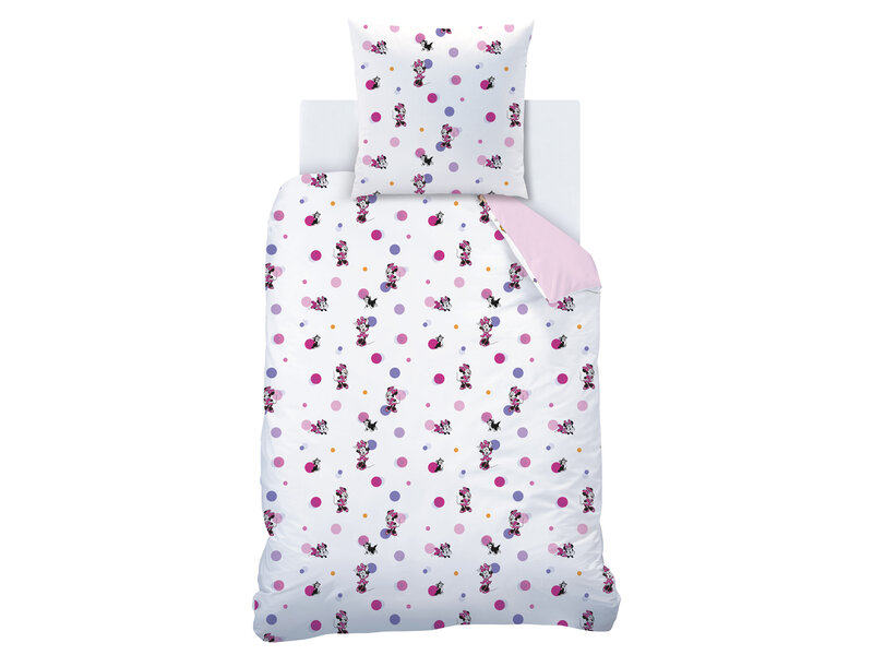 Disney Minnie Mouse Housse de couette Jolie - 140 x 200 + 63 x 63 cm - Coton