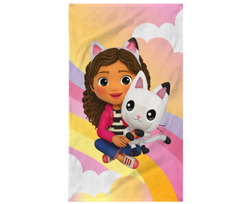 Gabby's poppenhuis Serviette de plage Magique Rainbow 70 x 120 cm Coton