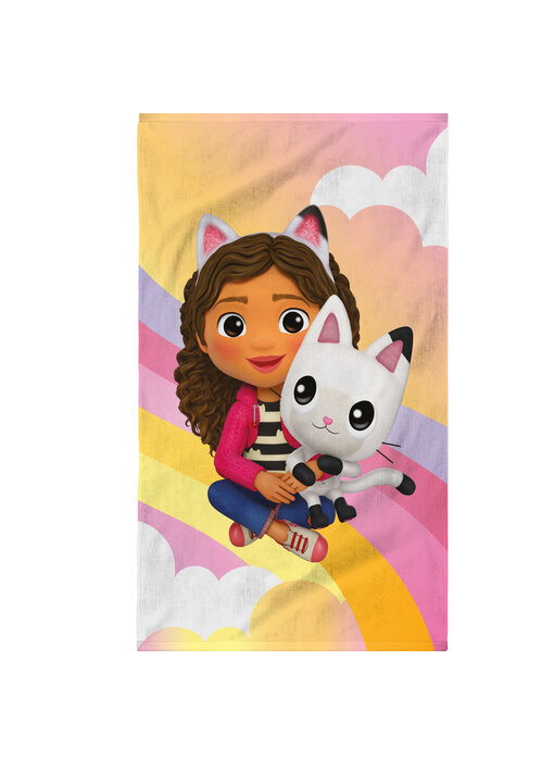 Gabby's poppenhuis Serviette de plage Magique Rainbow 70 x 120 cm Coton