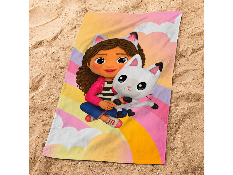 Gabby's poppenhuis Serviette de plage Magique Rainbow - 70 x 120 cm - Coton