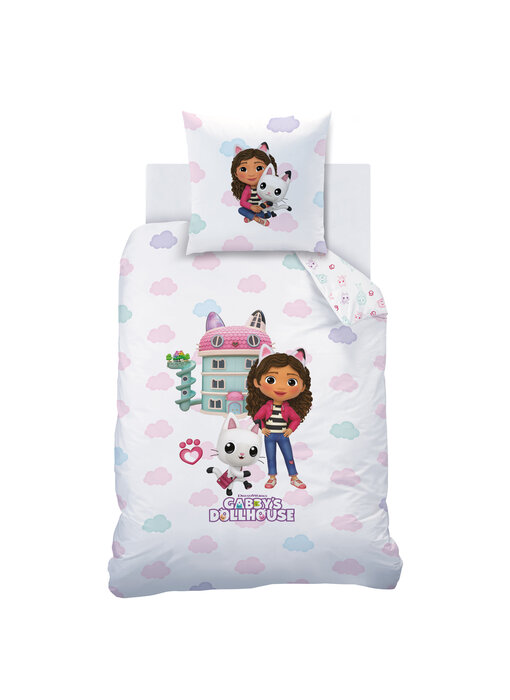 Gabby's poppenhuis Bettbezug Magique World 140 x 200 + 63 x 63 cm Baumwolle