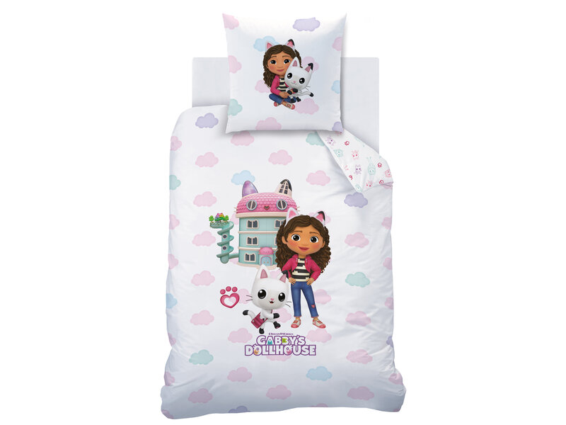 Gabby's poppenhuis Housse de couette Magique World - 140 x 200 + 63 x 63 cm - Coton