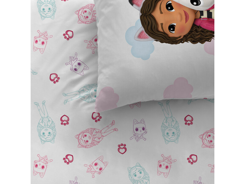 Gabby's poppenhuis Duvet cover Magique World - 140 x 200 + 63 x 63 cm - Cotton