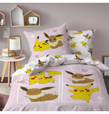 Pokémon Housse de couette Evoli - 140 x 200 + 63 x 63 cm - Coton