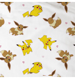 Pokémon Housse de couette Evoli - 140 x 200 + 63 x 63 cm - Coton