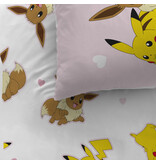 Pokémon Dekbedovertrek Evoli - 140 x 200 + 63 x 63 cm - Katoen