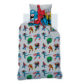 Marvel Avengers Housse de couette Comics - 140 x 200 + 63 x 63 cm - Coton
