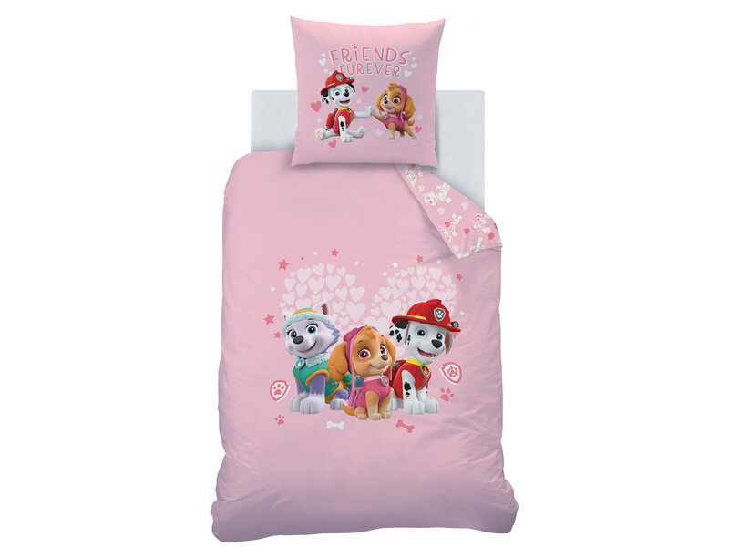 PAW Patrol Duvet cover Friends Furever - 140 x 200 + 63 x 63 cm - Cotton