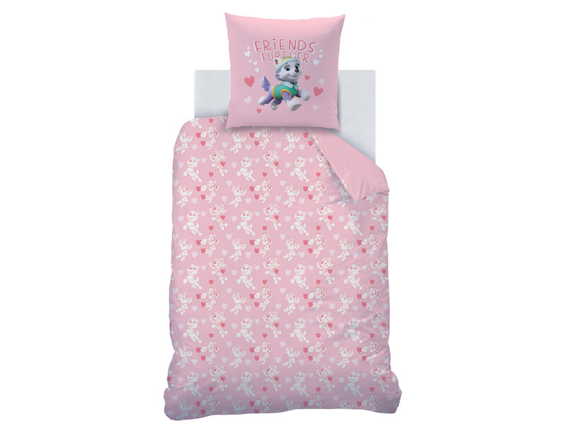 PAW Patrol Housse de couette Friends Furever - 140 x 200 + 63 x 63 cm - Coton